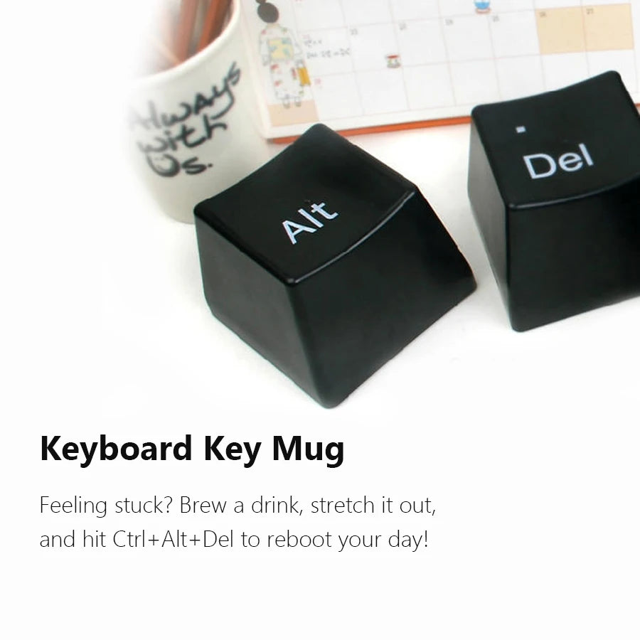 Ctrl+Alt+Coffee – סט כוסות קפה למוח יצירתי