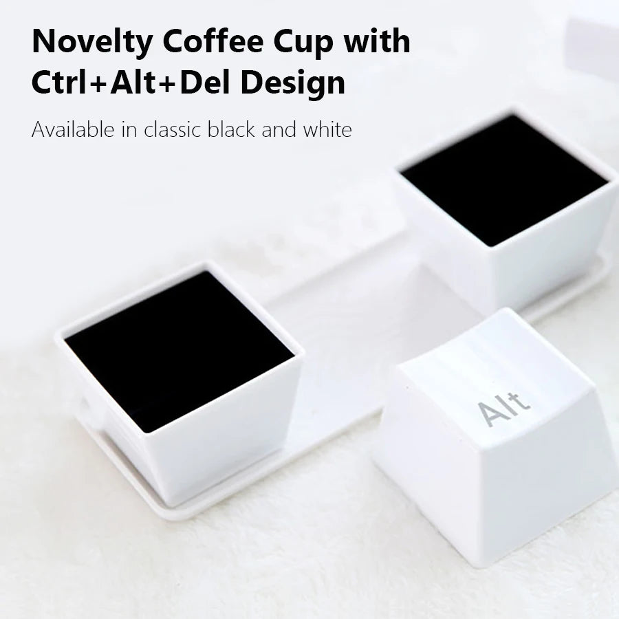 Ctrl+Alt+Coffee – סט כוסות קפה למוח יצירתי
