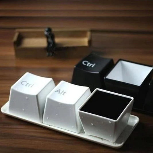 Ctrl+Alt+Coffee – סט כוסות קפה למוח יצירתי